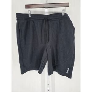 Reebok Mens Sz 2XL Athletic Shorts Sweatshorts Elastic Waist Black